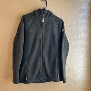 FJÄLLRÄVEN KAITUM  Fleece Jacket Wool Blend Dark Olive/Dark Olive women sm